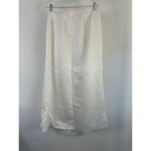 Ever Beauty size 14 Formal Long White Skirt Made In USA Vintage